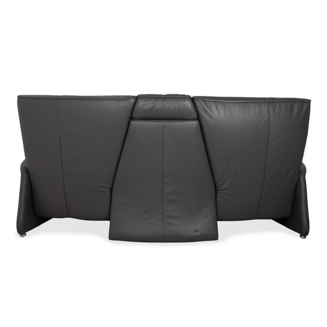 Grey Leather Trapez Three-Seater Sofa with Electric Function from Himolla For Sale - Image 17 of 18