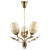 Brass and Glass Chandelier attributed to Paavo Tynell for Itsu, Finland, 1950s For Sale - Image 6 of 6
