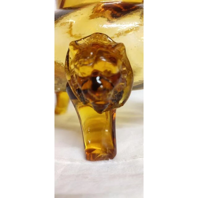 Red Art Deco Vase in Glass, Spain, 1940s For Sale - Image 8 of 12
