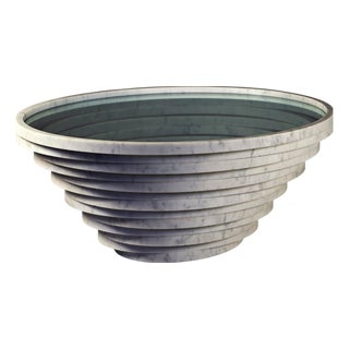 Gomitolo Medium Coffee Table in White Carrara Marble and Crystal by Bufalini Marmi For Sale