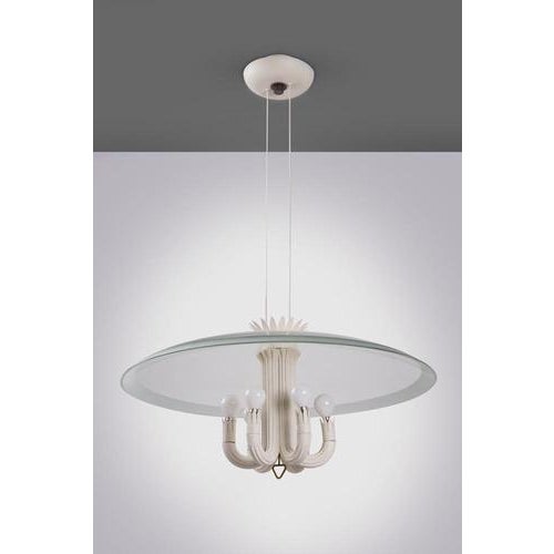 Chandelier by Pietro Chiesa for Fontana Arte For Sale - Image 3 of 11