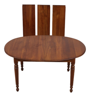 Stickley Cherry Oval Dining Table W. 3 Leaves