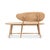 Contemporary Short Organic Modern Natural Wood Bench For Sale - Image 3 of 11