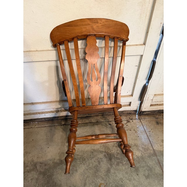 Late 19th Century Antique Walnut Armchair For Sale - Image 5 of 8