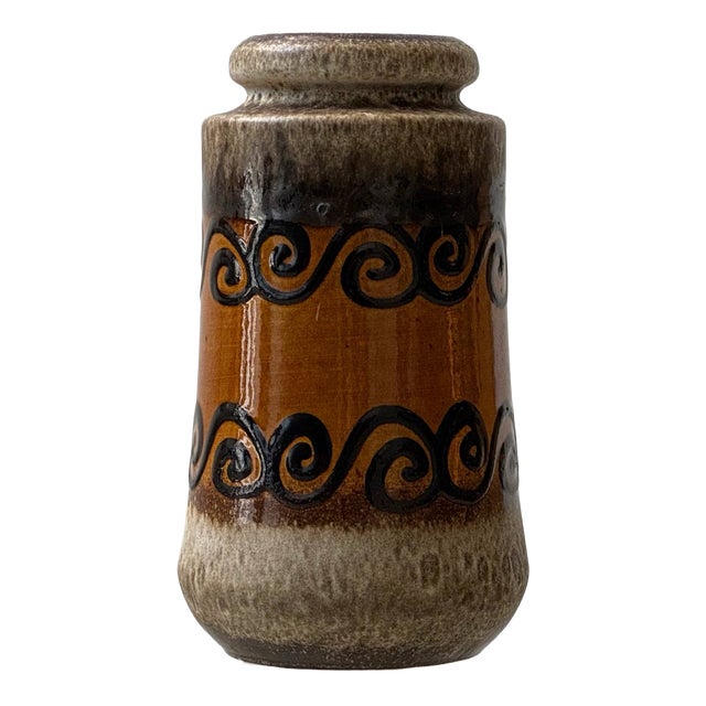 Ceramic Spiral Vase from Scheurich Keramik, Germany, 1970s For Sale