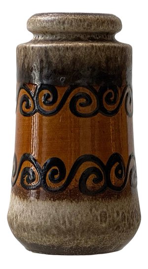 Ceramic Spiral Vase from Scheurich Keramik, Germany, 1970s