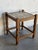 Wood Oak Small Table Patterned Ceramic Tile Top Danish Vintage Accent Side End Table 1970s For Sale - Image 7 of 10