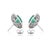 3.16ct Emerald & 1.2ct Diamond Double Halo Cluster Earrings in 18k White Gold- 2 Pieces For Sale - Image 10 of 17
