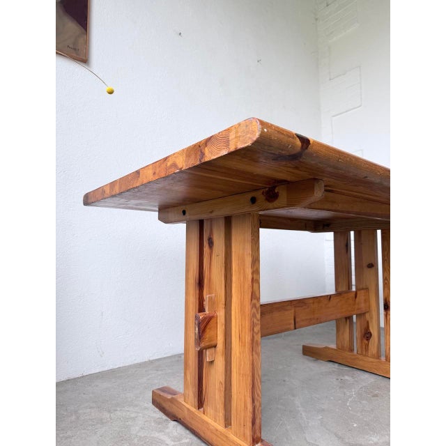 Vintage Dining Table in Pine, 1960s For Sale - Image 14 of 18