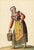Michela De Vito, Costume of Villalago, Province of l'Aquila in the Kingdom of Naples, 1800s, Paper For Sale