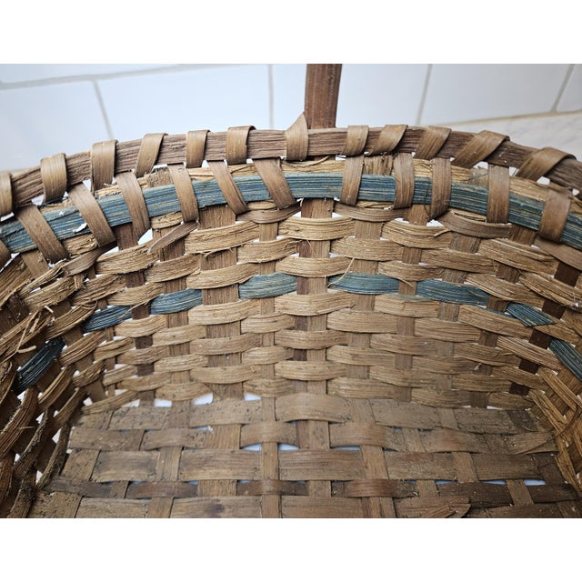 Late 19th Century Appalachian or Tribal Gathering Basket For Sale - Image 13 of 13