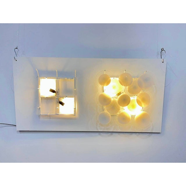 Disc Wall Sconces attributed to Vistosi, Murano, 1970, Set of 2 For Sale - Image 4 of 11