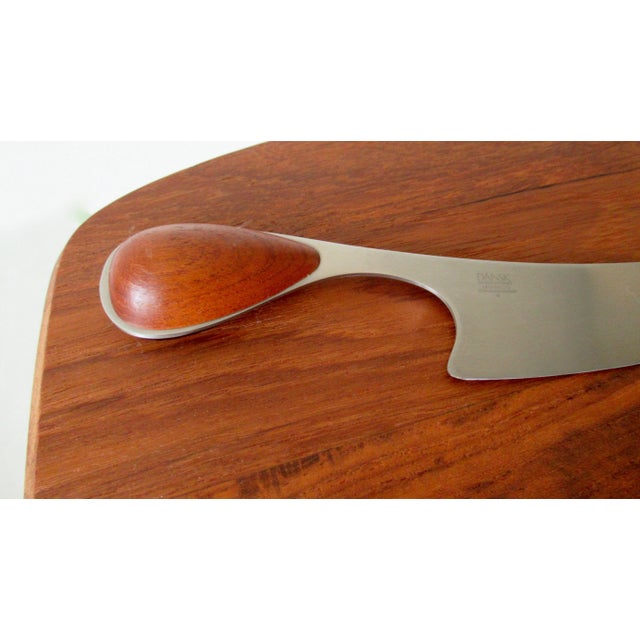 Dansk Design Internatioal Teak Cheese Board and Knife Set, "Vivianne," Collection Design By For Sale - Image 10 of 18