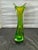 VTG MCM Green Stretch 4 Finger Swung Art Glass Vase Hand Blown Sommerso 1960s For Sale In New York - Image 6 of 10
