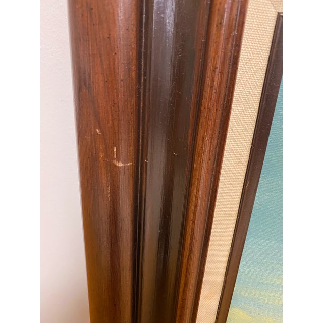 Green Mid 20th Century Brenner Signed Pastoral Landscape Framed Oil Painting For Sale - Image 8 of 10