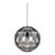 Galvanized Iron Pendant Light, Black, 29.5" Diameter - Zattelite 75 by Oggetti For Sale