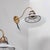 Metal Opaline, Brass and Reflective Glass Wall Light For Sale - Image 7 of 9