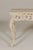 Cream Rococo Style Painted Console Table with Carved Apron and Distressed Finish For Sale - Image 8 of 12