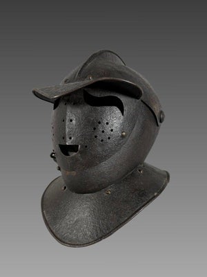 16th-century wrought iron "Savoyard" helmet