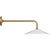Visual Comfort Amber Lewis for Visual Comfort Signature Ponce 9" Articulating Sconce in Hand-Rubbed Antique Brass with Milk White Glass Shade For Sale - Image 4 of 12