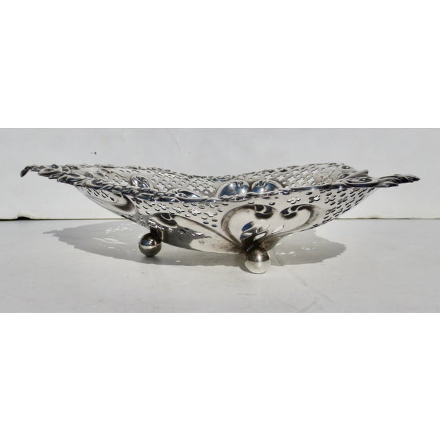 1960s Sterling Silver Gorham Chantilly Heart Dish/ Fruit Bowl 10 Ozs. For Sale - Image 5 of 9