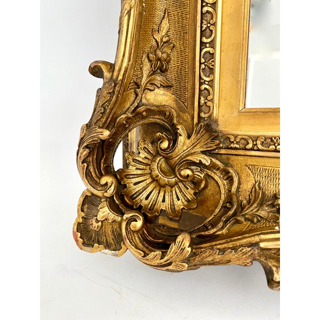 French Antique Gilt Rococo Mirror | Chairish