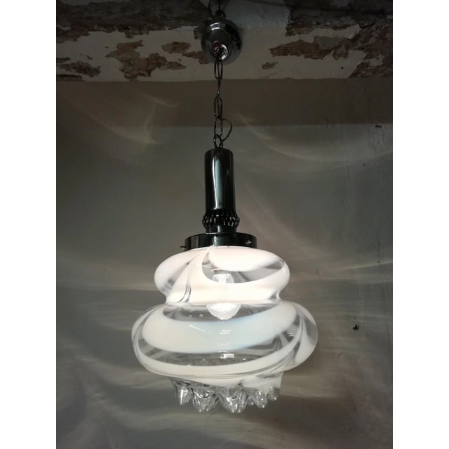 1960s Model Zebra Ceiling Lamp, 1960s For Sale - Image 5 of 11