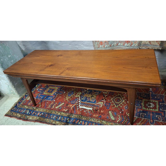 Wood Teak Metamorphic Coffee and Dining Table from Trioh, Denmark, 1960s For Sale - Image 7 of 18