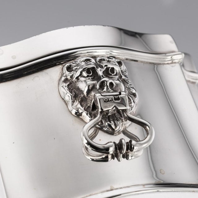 20th Century English Silver Casket, Sheffield, 1915 For Sale - Image 16 of 18