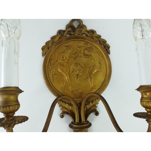 Empire Wall Light with Mythological Motif For Sale - Image 6 of 10