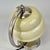Cream Art Deco Nickel and Opaline Table Lamp, Germany, 1930s For Sale - Image 8 of 16