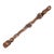Vintage Chinese Huali Rosewood Back Scratcher | Carved Monkey & Peach Motif For Sale