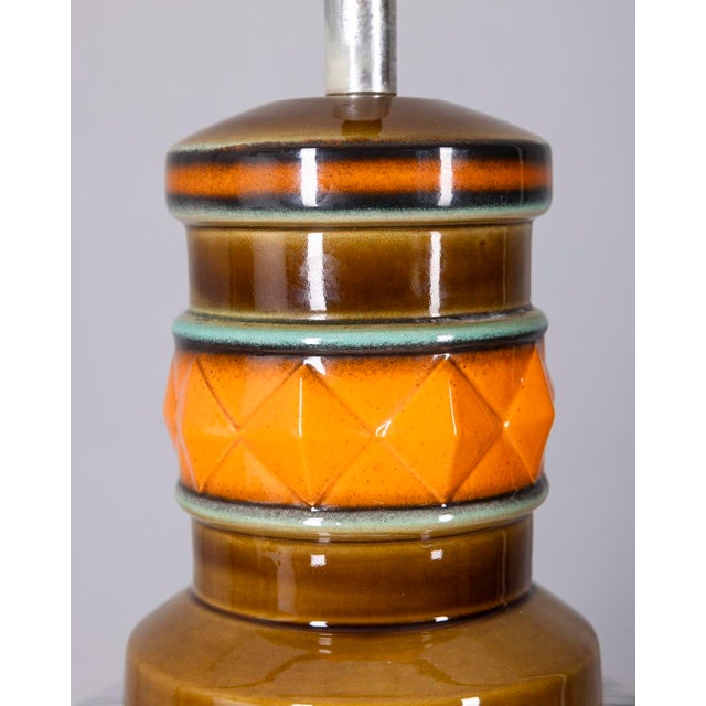 Vintage Ceramic and Glass Pendant Light, Italy, 1960s For Sale - Image 11 of 12