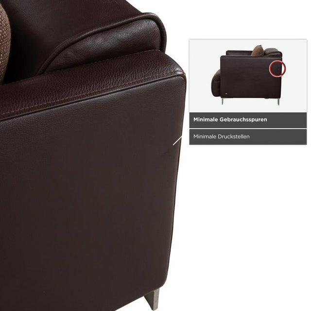 Brown Model 6300 Armchairs in Brown Leather from Rolf Benz, Set of 2 For Sale - Image 8 of 16