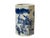 Asian 4" Small Octagonal Blue White Scenery Graphic Porcelain Art Vase For Sale - Image 3 of 16