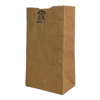 Michel Harvey Trompe l'Oeil Paper Bag Porcelain Vase, 1980s For Sale