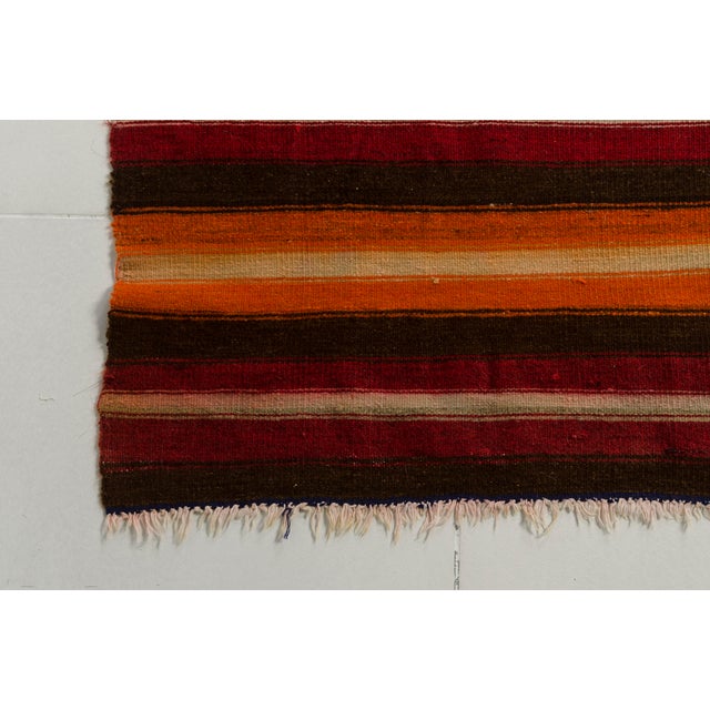 1950s Handwoven Decorative Kilim Runner For Sale - Image 9 of 10