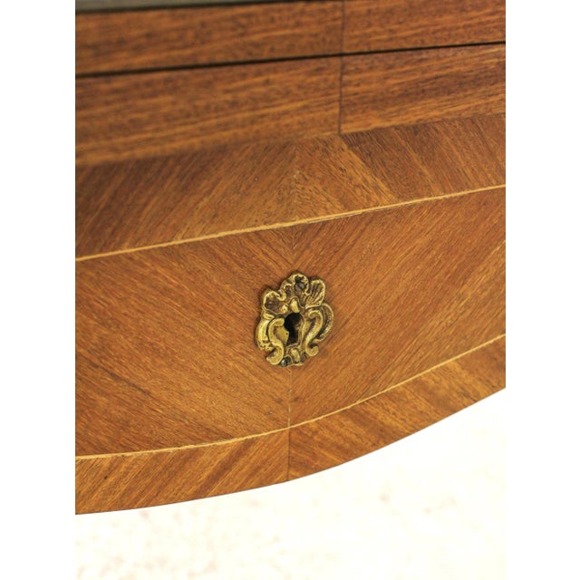 French Inlaid Walnut Flip Top Louis XV Games Table For Sale - Image 9 of 13