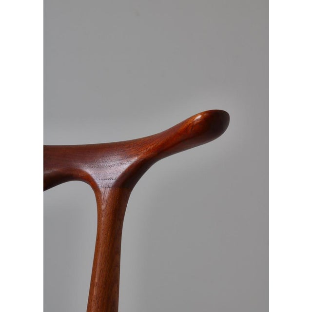 Set of Modern Danish Cowhorn Armchairs attributed to Knud Færch in Teakwood & Oak, 1960s For Sale - Image 16 of 18