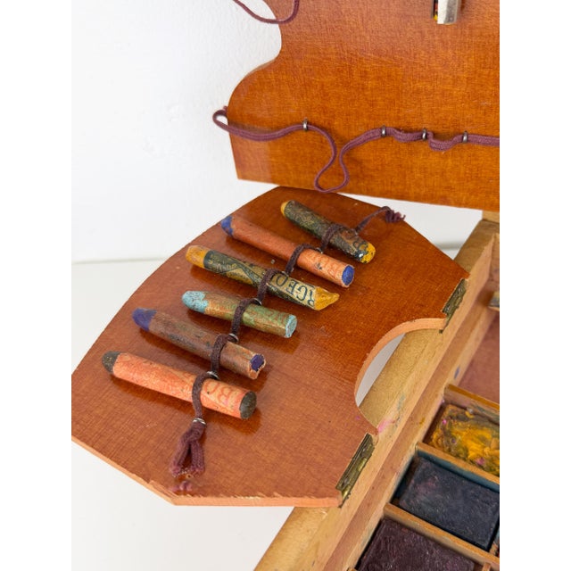 Antique Art Nouveau French Watercolor Paint Set Box from Bourgeois Aîné, 1890s For Sale - Image 11 of 18