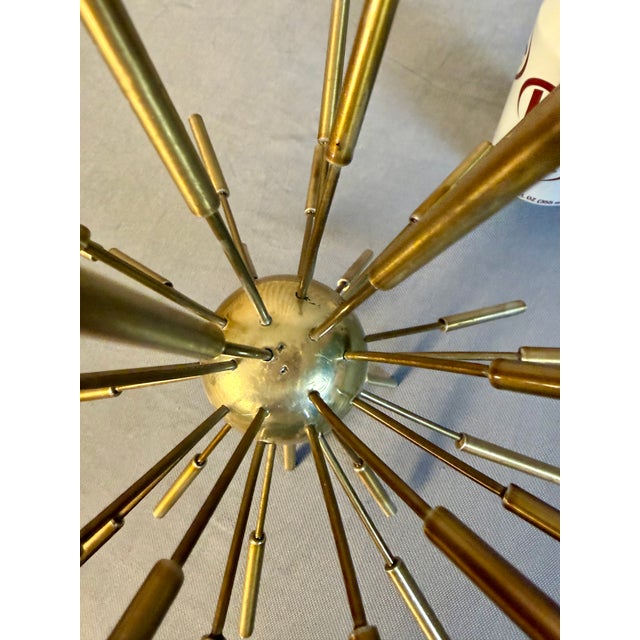 Mid-Century Modern Mid-Century Modern Brass Sputnik Sculpture For Sale - Image 3 of 4