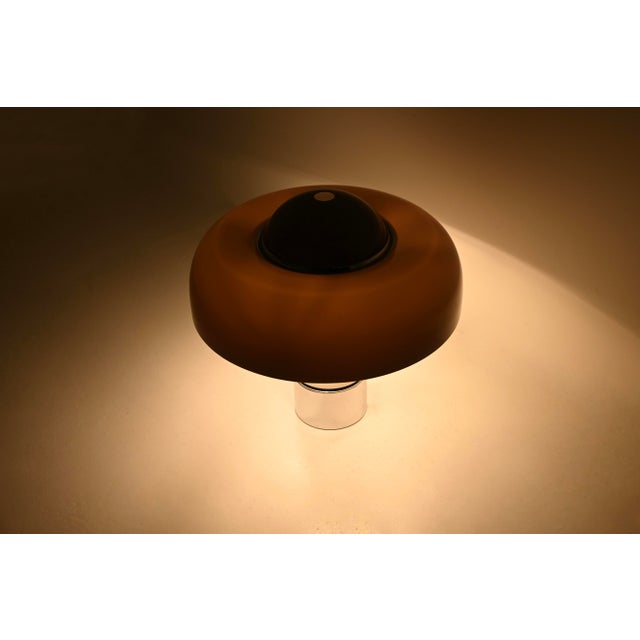 Mid-Century Modern Brumbury Table Lamp attributed to Luigi Massoni for Guzzini, 1970s For Sale - Image 3 of 17