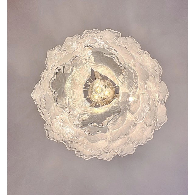 Vintage Italian Murano Chandelier in the style of Mazzega, 1990s For Sale - Image 17 of 18