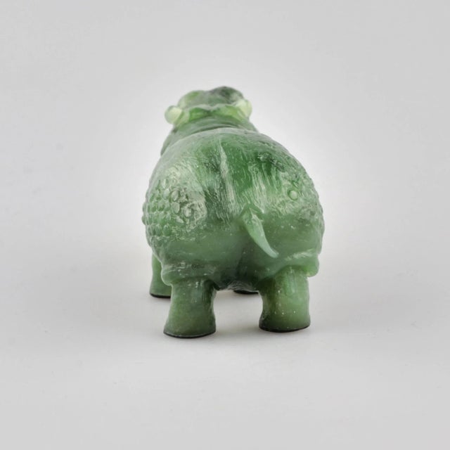 Faberge Style Stone-Cut Miniature Behemoth For Sale - Image 3 of 6