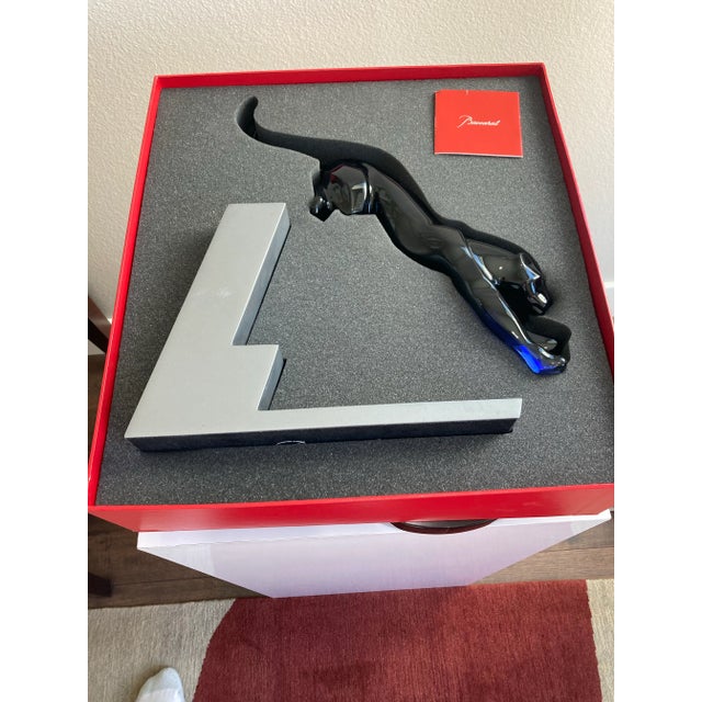 Baccarat Panther the Leap Sculpture For Sale In Palm Springs - Image 6 of 7