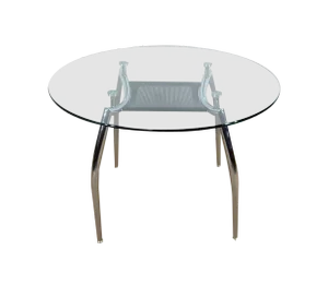 Vintage Chrome and Glass Metal Table, 1970s