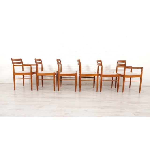 Wood Dining Chairs by H.W. Klein for Bramin, 1960s, Set of 6 For Sale - Image 7 of 18