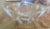 Waterford Clear glass bowl Cut outs below each corner . With a makers mark on the bottom, this item weighs 9 pounds. A...