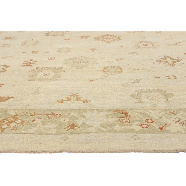 Vintage Modern Turkish Oushak Rug - 10'09 X 15'00 For Sale - Image 4 of 9