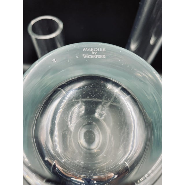 Late 20th Century Modernist Crystal Vases Marquis by Waterford- Set of 3 For Sale In Los Angeles - Image 6 of 13